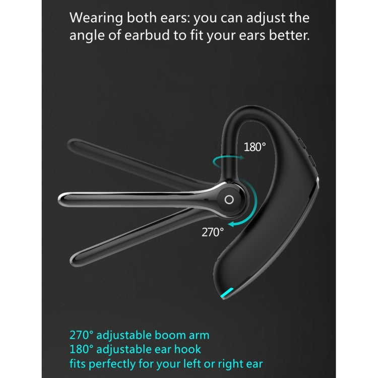 F910 Bluetooth 5.0 Hanging Ear Style Dual Mic Noise Cancelling Bluetooth Earphone(Black) - Bluetooth Earphone by PMC TechLife | Online Shopping South Africa | PMC TechLife
