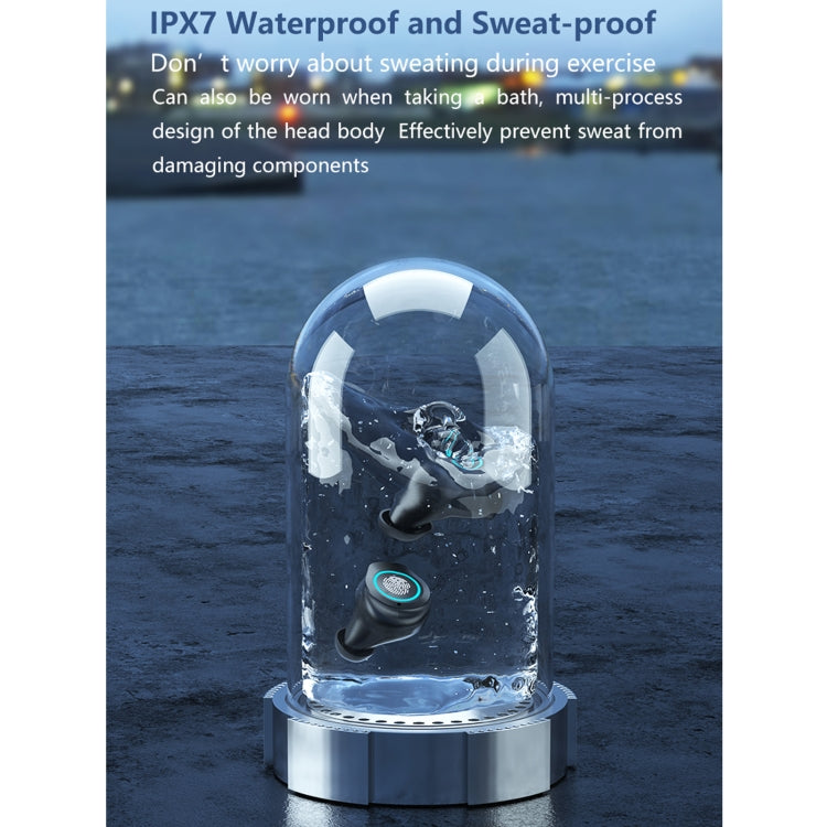 M17 Bluetooth 5.1 LED Display Screen Touch Waterproof Wireless Bluetooth Earphone with Charging Box - Bluetooth Earphone by PMC Jewellery | Online Shopping South Africa | PMC Jewellery