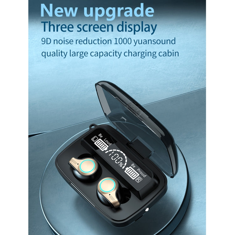 M18 Bluetooth 5.1 LED Display Screen Waterproof Wireless Bluetooth Earphone with Charging Box - Bluetooth Earphone by PMC TechLife | Online Shopping South Africa | PMC TechLife