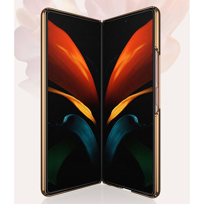 For Samsung Galaxy Z Fold2 GKK Electroplating Painted Glass Case(Chess Brown) - Galaxy Phone Cases by GKK | Online Shopping South Africa | PMC Jewellery | Buy Now Pay Later Mobicred