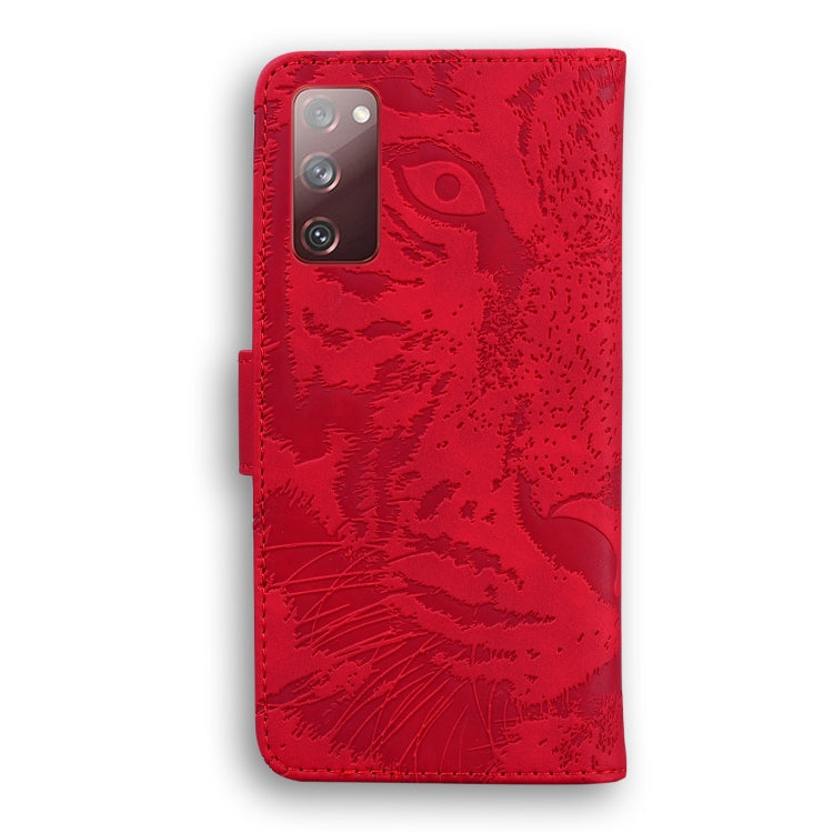 For Samsung Galaxy S20 FE / S20 FE 5G / S20 Lite Tiger Embossing Pattern Horizontal Flip Leather Case with Holder & Card Slots & Wallet(Red) - Galaxy S20 FE Cases by NILLKIN | Online Shopping South Africa | PMC Jewellery
