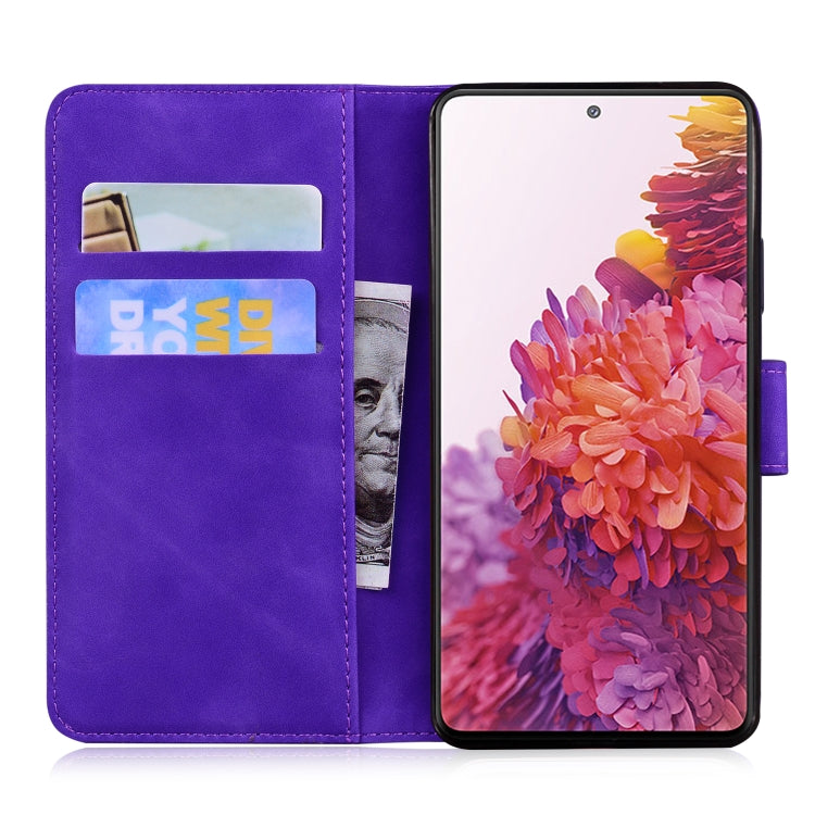 For Samsung Galaxy S20 FE / S20 FE 5G / S20 Lite Tiger Embossing Pattern Horizontal Flip Leather Case with Holder & Card Slots & Wallet(Purple) - Galaxy S20 FE Cases by NILLKIN | Online Shopping South Africa | PMC TechLife
