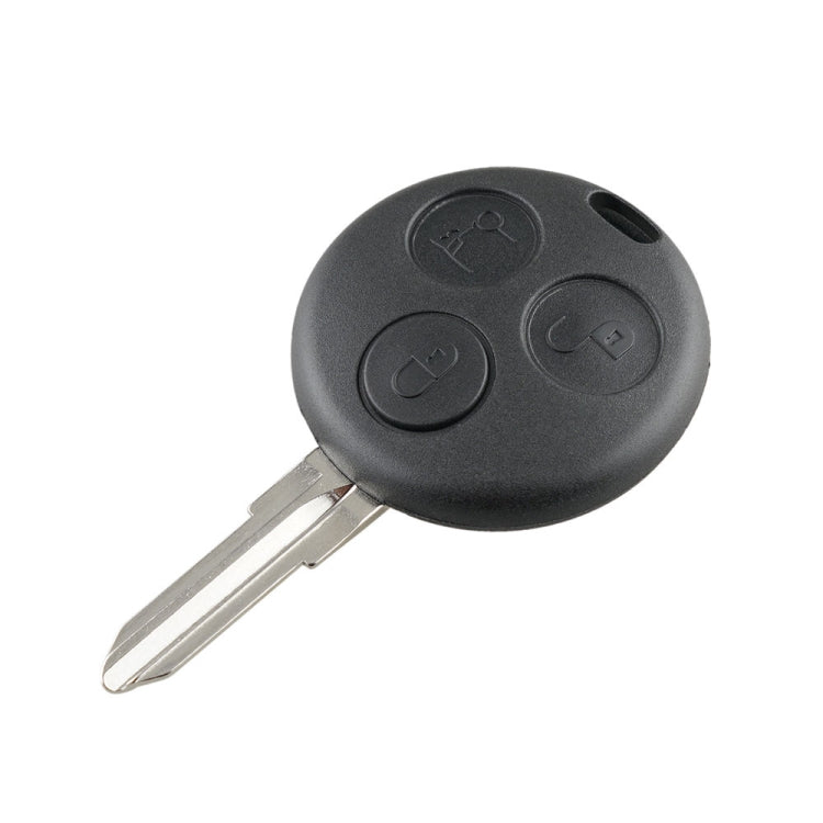 Straight Car Key Tip Embryo 433.92 Frequency for Mercedes-Benz Smart 3-button - Remote Car Key by PMC Jewellery | Online Shopping South Africa | PMC Jewellery