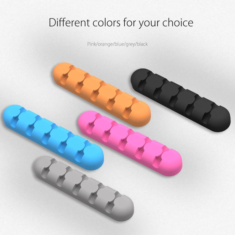 ORICO CBS5 Silicone Material Desktop Cable Manager Winder Fixer, Size: 9.6*2*1.2cm(Black) - free shipping - PMC TechLife - Order now!