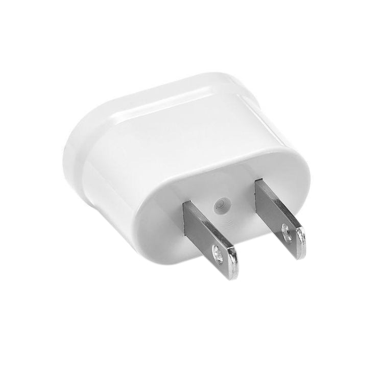 US & EU to US Plug AC Wall Universal Travel Power Socket Plug Adaptor, AC 250V (White) - free shipping - PMC TechLife - Order now!