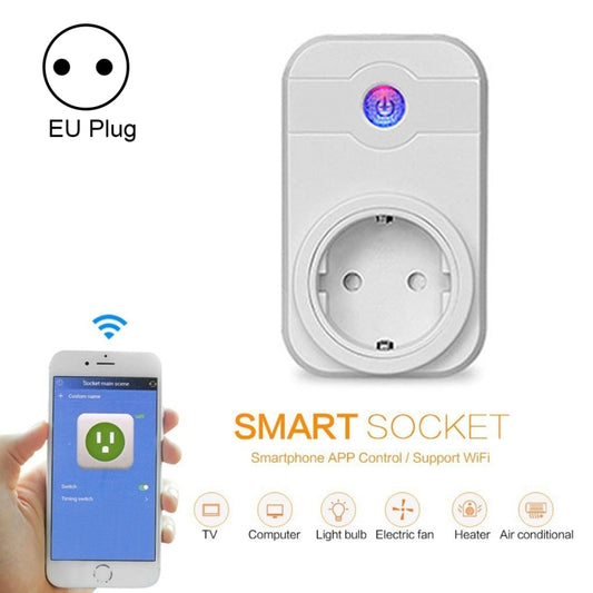 SWA1 10A Home Automation Wireless Smart WiFi Socket, Support Smartphone Remote Control & Timing Switch & Alexa & Google Home - Smart Socket by PMC Jewellery | Online Shopping South Africa | PMC Jewellery