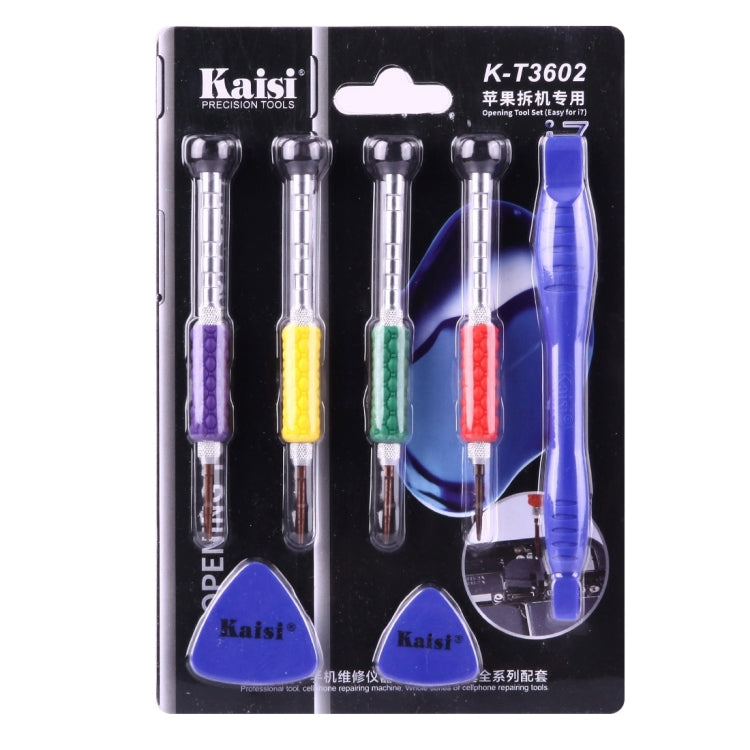 Kaisi K-3602 7 in 1 Opening Tool Set for iPhone - Tool Kits by Kaisi | Online Shopping South Africa | PMC TechLife | Buy Now Pay Later Mobicred