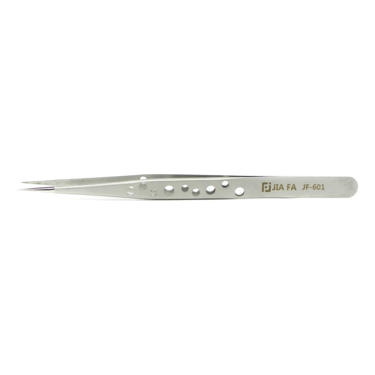 JIAFA JF-601 High-strength Straight Tip Tweezers(Silver) - Tweezers by JIAFA | Online Shopping South Africa | PMC TechLife | Buy Now Pay Later Mobicred