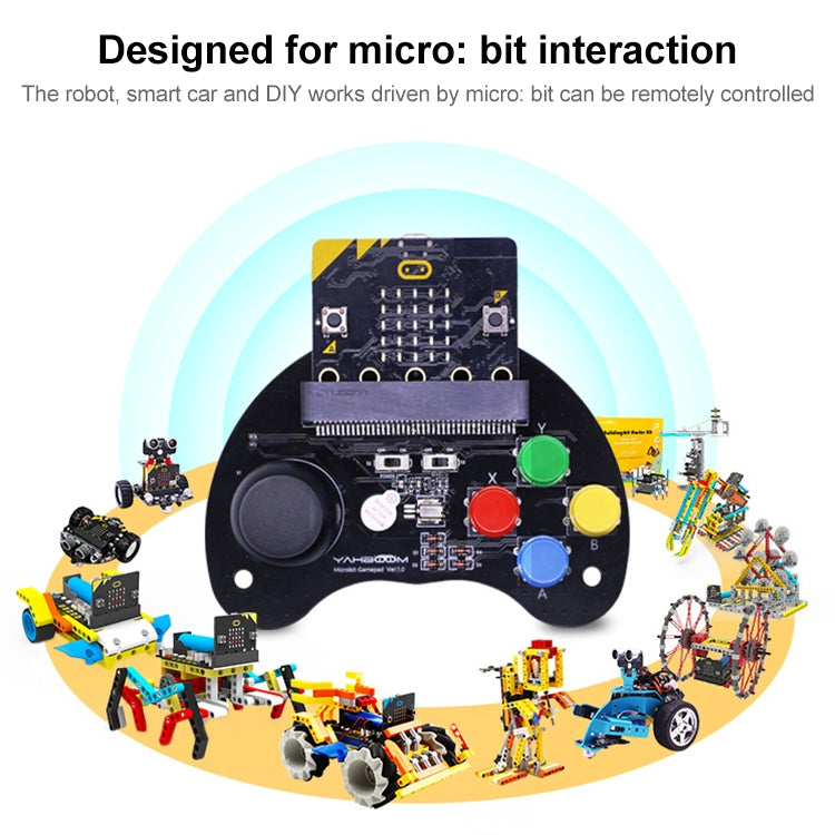 Yahboom Microbit  Basic Game Handle Board, Compatible with Micro:bit V2/1.5 Board, without Micro:bit V2/1.5 Board - Boards & Shields by YAHBOOM | Online Shopping South Africa | PMC Jewellery