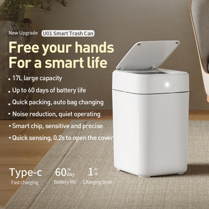 WK U01 Smart Trash Can, Capacity: 17L - Trash Bin & Bags by WK | Online Shopping South Africa | PMC Jewellery