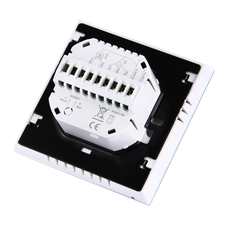LCD Display Air Conditioning 2-Pipe Programmable Room Thermostat for Fan Coil Unit, Supports Wifi(White) - Thermostat & Thermometer by PMC TechLife | Online Shopping South Africa | PMC TechLife