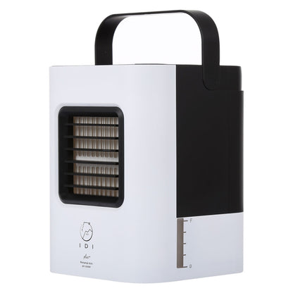 AC-01S Upgraded Version 2W IDI Portable Energy Efficient Evaporation Cooling Mini Air Conditioning Fan Air-cooler Purifier with 3 Speed Modes & LED Display & Handle for Home, Office, Camping(Black) - Electric Fans by PMC Jewellery | Online Shopping South Africa | PMC Jewellery