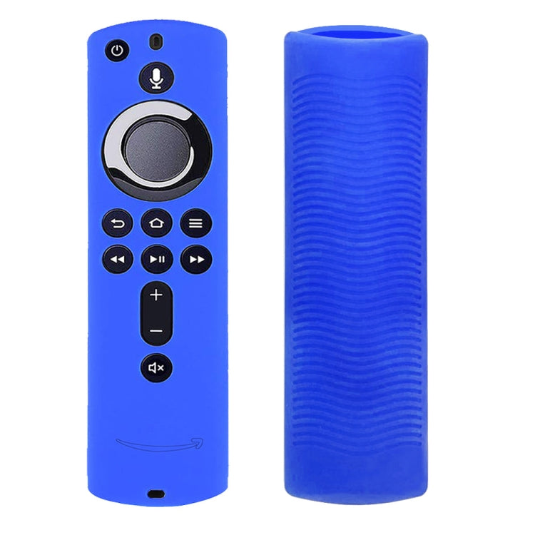Non-slip Texture Washable Silicone Remote Control Cover for Amazon Fire TV Remote Controller (Blue) - Remote Control Covers by PMC Jewellery | Online Shopping South Africa | PMC Jewellery