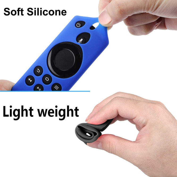Non-slip Texture Washable Silicone Remote Control Cover for Amazon Fire TV Remote Controller (Blue) - Remote Control Covers by PMC TechLife | Online Shopping South Africa | PMC TechLife