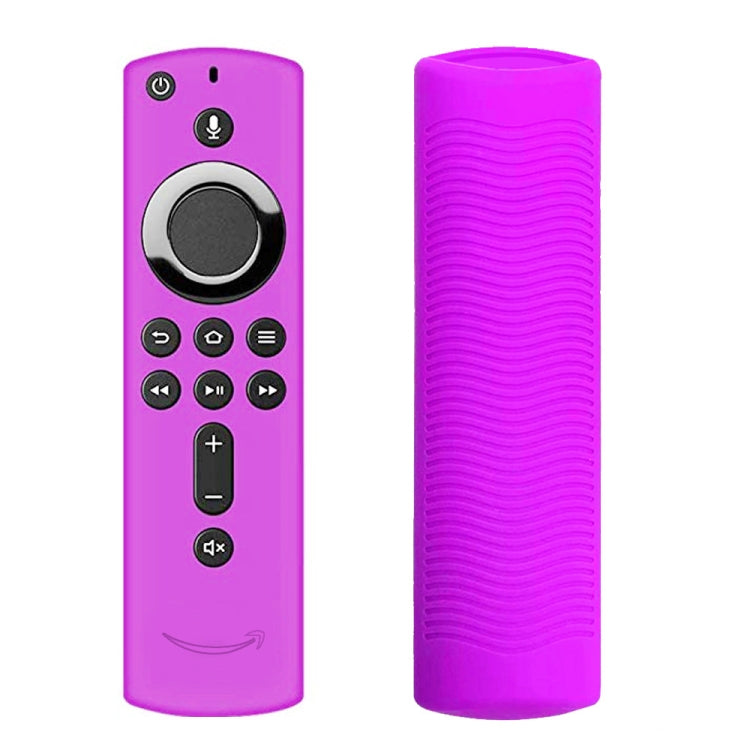 Non-slip Texture Washable Silicone Remote Control Cover for Amazon Fire TV Remote Controller (Purple) - Remote Control Covers by PMC Jewellery | Online Shopping South Africa | PMC Jewellery