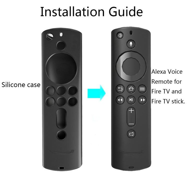 Non-slip Texture Washable Silicone Remote Control Cover for Amazon Fire TV Remote Controller (Purple) - Remote Control Covers by PMC TechLife | Online Shopping South Africa | PMC TechLife