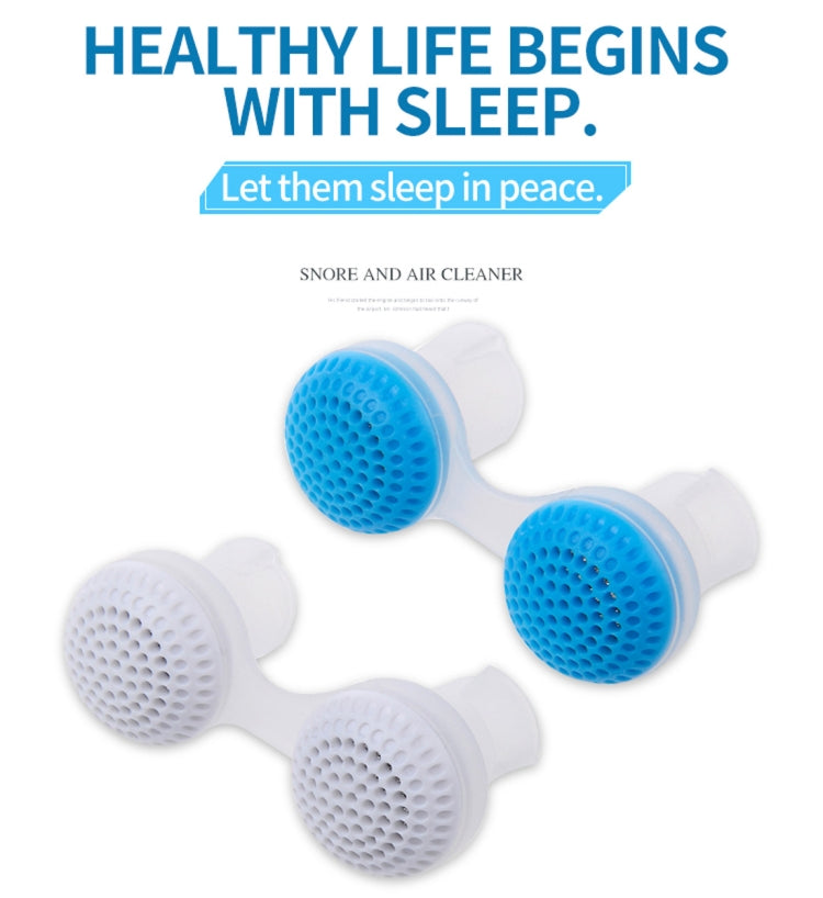 2 PCS 2 in 1 ABS Silicone Anti Snoring Air Purifier(White) - Anti Snoring Tools by PMC TechLife | Online Shopping South Africa | PMC TechLife