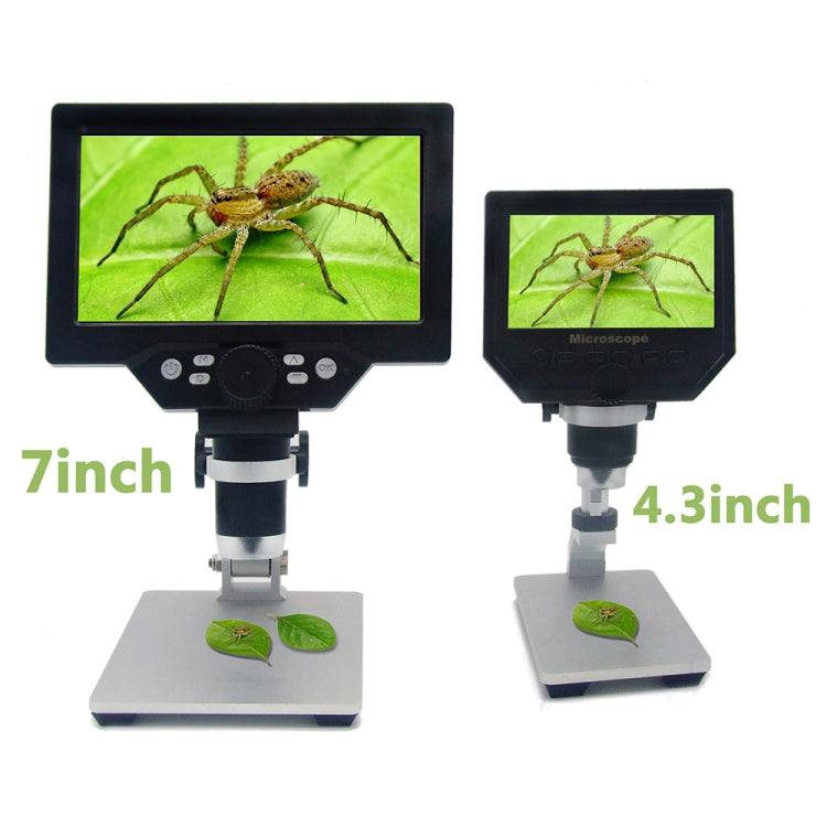 G1200 7 inch LCD Screen 1200X Portable Electronic Digital Desktop Stand Microscope, EU Plug - Digital Microscope by PMC Jewellery | Online Shopping South Africa | PMC Jewellery | Buy Now Pay Later Mobicred