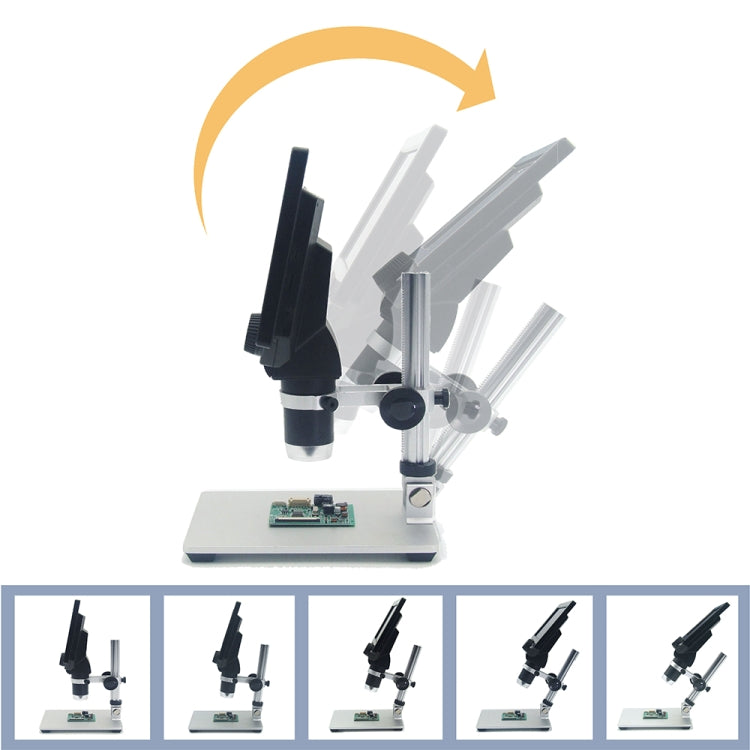 G1200 7 inch LCD Screen 1200X Portable Electronic Digital Desktop Stand Microscope, US Plug - free shipping - PMC TechLife - Order now!