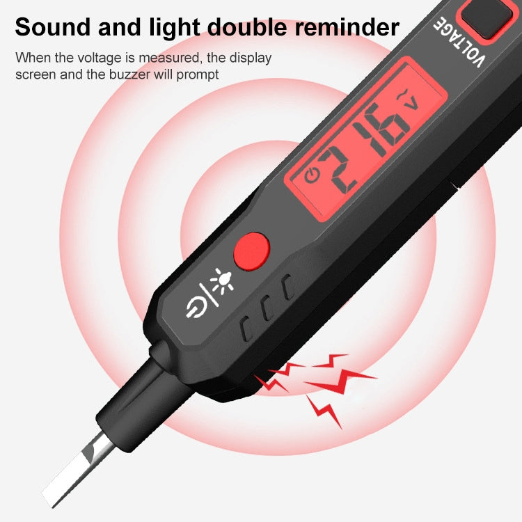 HABOTEST HT89 Contact Type High-sensitivity LCD Digital Display Sound and Light Alarm Test Pen - Current & Voltage Tester by HABOTEST | Online Shopping South Africa | PMC Jewellery | Buy Now Pay Later Mobicred