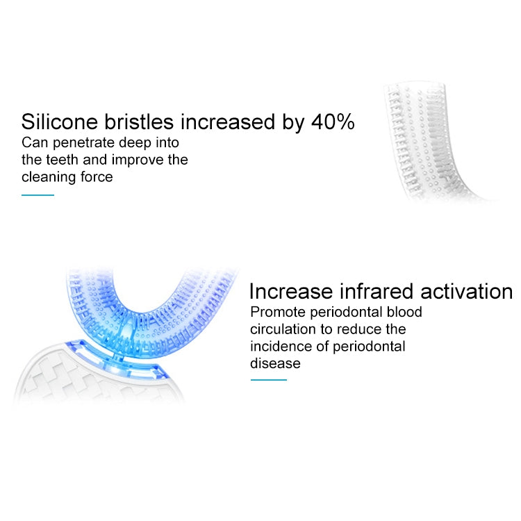 Vwhite 3 Cleaning Modes Silicone Electric Automatic Beauty Tooth Instrument(White) - Teeth Whitening by PMC TechLife | Online Shopping South Africa | PMC TechLife