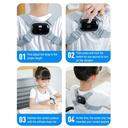 Smart Posture Corrector Adult Child Intelligent Posture Reminder Posture Trainer(Black) - Corrector by PMC Jewellery | Online Shopping South Africa | PMC Jewellery