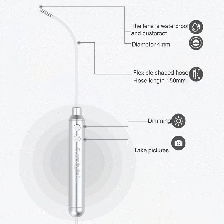 Supereyes Y001 Ear Mite Mouth Electronic Digital Fixed Focus Endoscope - Ear Care Tools by Supereyes | Online Shopping South Africa | PMC Jewellery