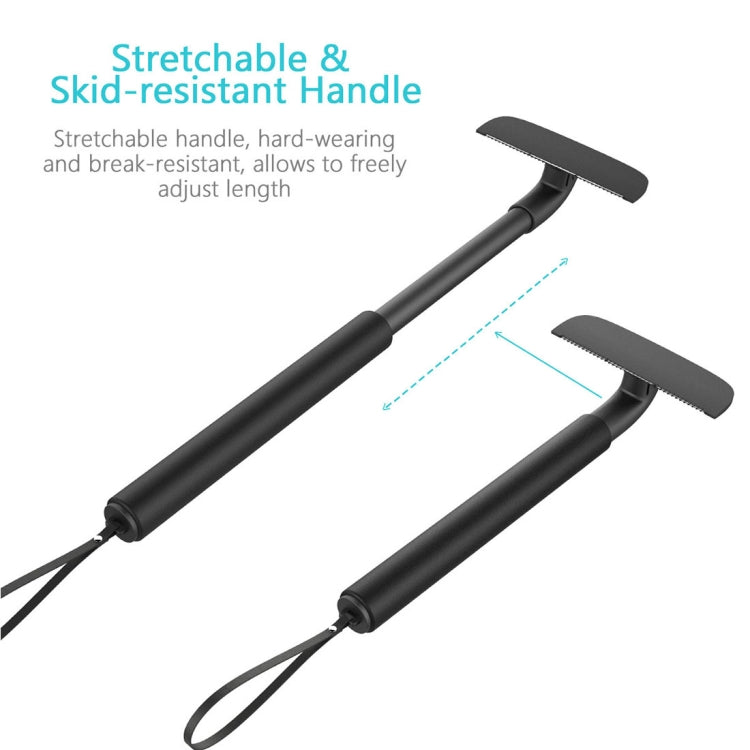 XPREEN XPRE034 Stretchable Handle Stainless Steel Blade Back Shaver Adjustable Back Razor with Lanyard for Men(Black) - Hair Removal by Xpreen | Online Shopping South Africa | PMC TechLife | Buy Now Pay Later Mobicred