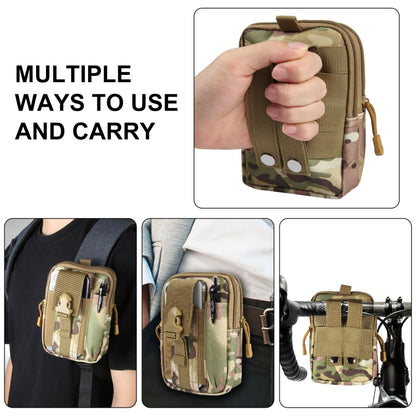 HAWEEL Hiking Belt Waist Bag Outdoor Sport Motorcycle Bag 7.0 inch Phone Pouch (CP Camouflage) - Waist Bags by HAWEEL | Online Shopping South Africa | PMC Jewellery | Buy Now Pay Later Mobicred