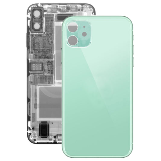 Glass Battery Back Cover for iPhone 11(Green) - Back Cover by PMC Jewellery | Online Shopping South Africa | PMC Jewellery | Buy Now Pay Later Mobicred