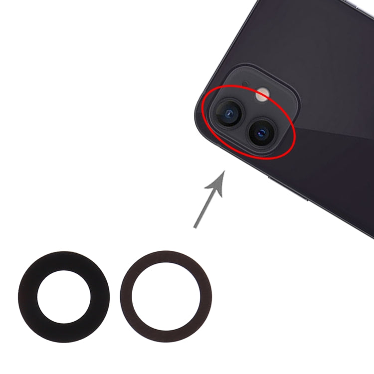 Back Camera Lens for iPhone 12 - Camera Series by PMC TechLife | Online Shopping South Africa | PMC TechLife