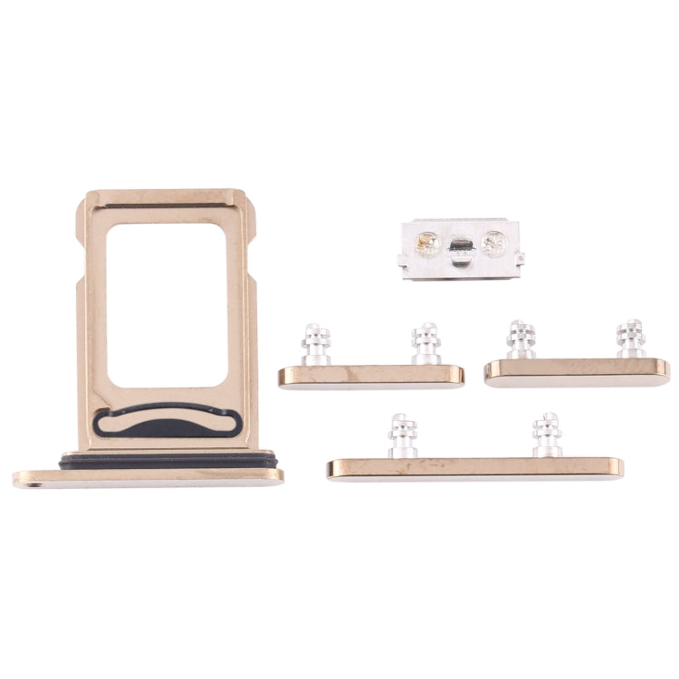 SIM Card Tray + SIM Card Tray + Side Keys for iPhone 12 Pro(Gold) - Metal Parts by PMC Jewellery | Online Shopping South Africa | PMC Jewellery