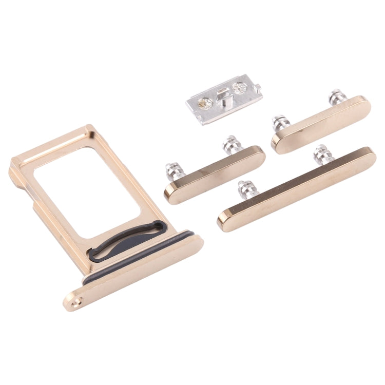 SIM Card Tray + SIM Card Tray + Side Keys for iPhone 12 Pro(Gold) - Metal Parts by PMC Jewellery | Online Shopping South Africa | PMC Jewellery