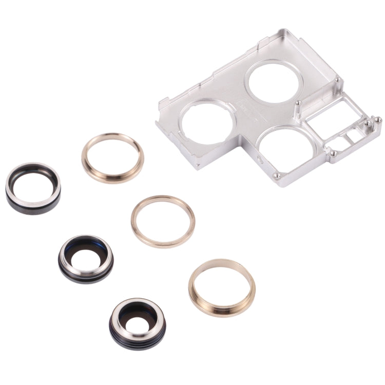 Camera Lens Cover With Retaining Bracket for iPhone 13 Pro(Gold) - Camera Series by PMC TechLife | Online Shopping South Africa | PMC TechLife