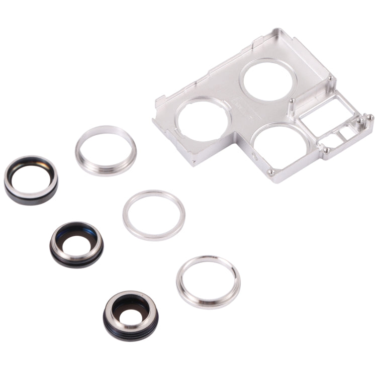 Camera Lens Cover With Retaining Bracket for iPhone 13 Pro Max(Silver) - Camera Series by PMC TechLife | Online Shopping South Africa | PMC TechLife