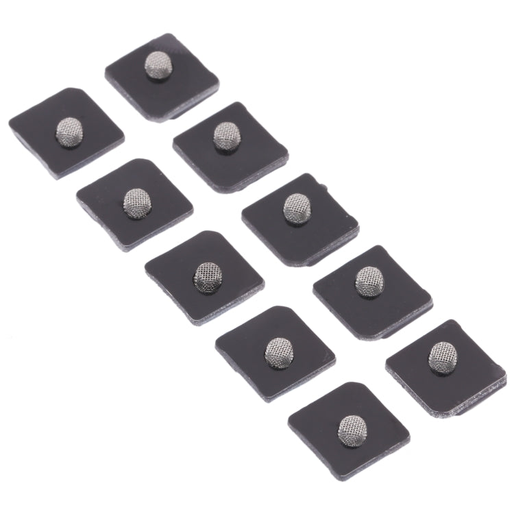 10 PCS Microphone Dustproof Mesh for iPhone 12 mini(White) - Others by PMC TechLife | Online Shopping South Africa | PMC TechLife