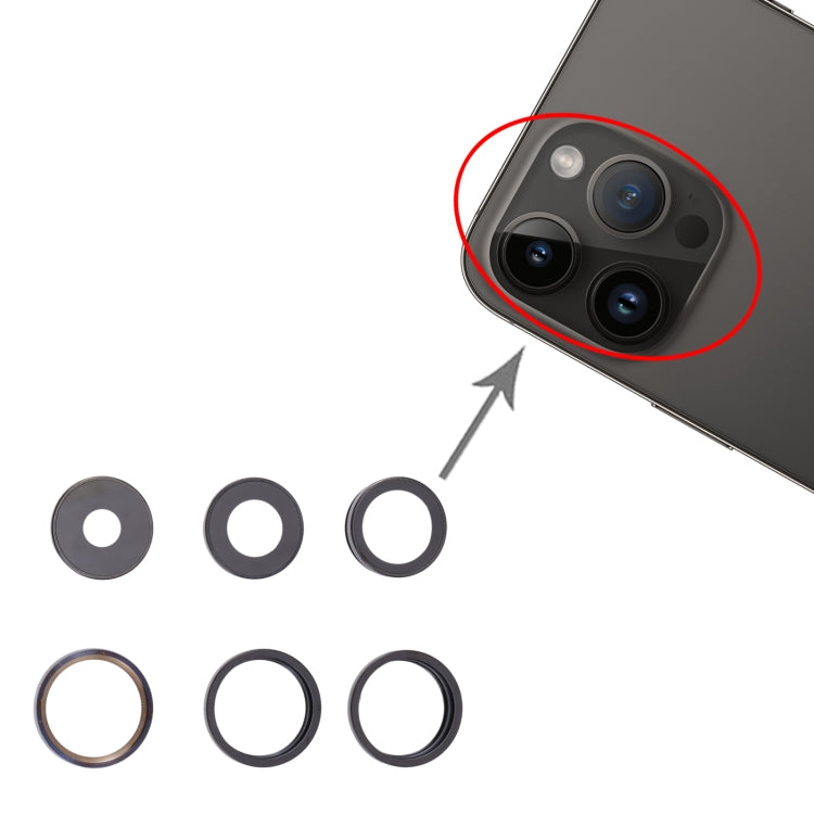 For iPhone 14 Pro Camera Lens Cover(Silver) -  by PMC TechLife | Online Shopping South Africa | PMC TechLife