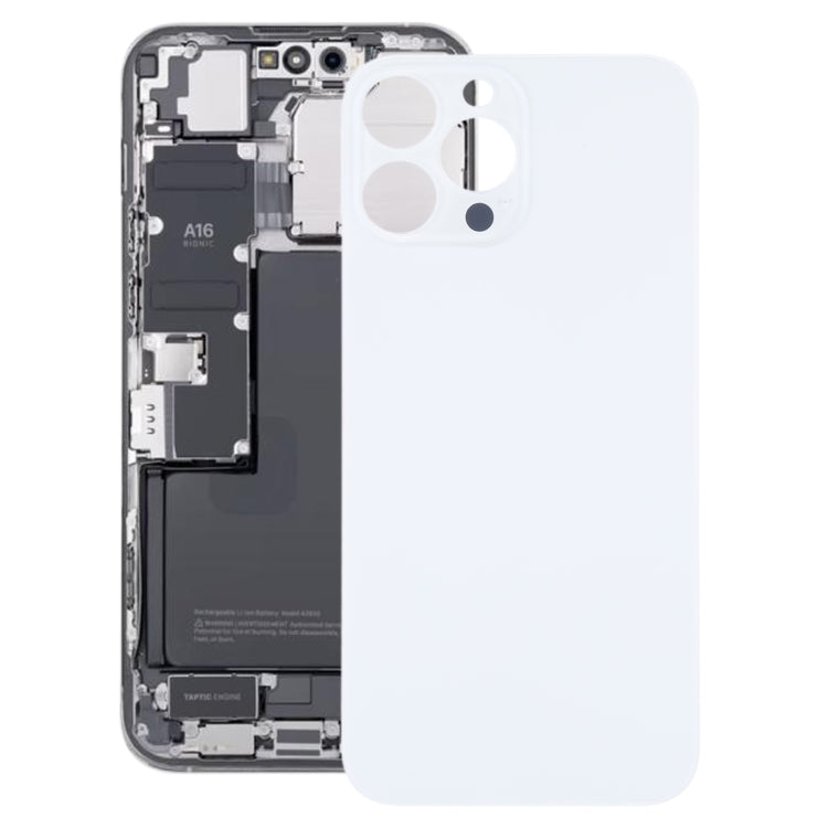 Battery Back Cover for iPhone 14 Pro Max(White) - Back Cover by PMC TechLife | Online Shopping South Africa | PMC TechLife | Buy Now Pay Later Mobicred