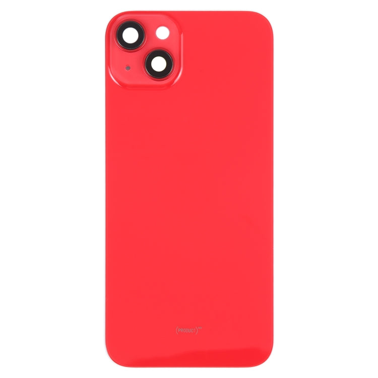 Glass Battery Back Cover with Holder for iPhone 14 Plus(Red) - Back Cover by PMC TechLife | Online Shopping South Africa | PMC TechLife | Buy Now Pay Later Mobicred