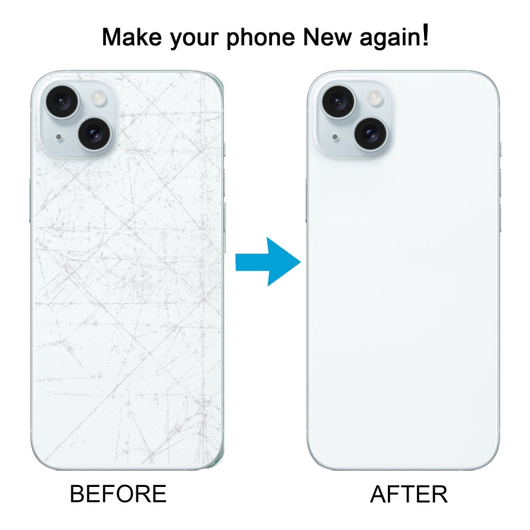 For iPhone 15 Glass Battery Back Cover(Blue) -  by PMC TechLife | Online Shopping South Africa | PMC TechLife
