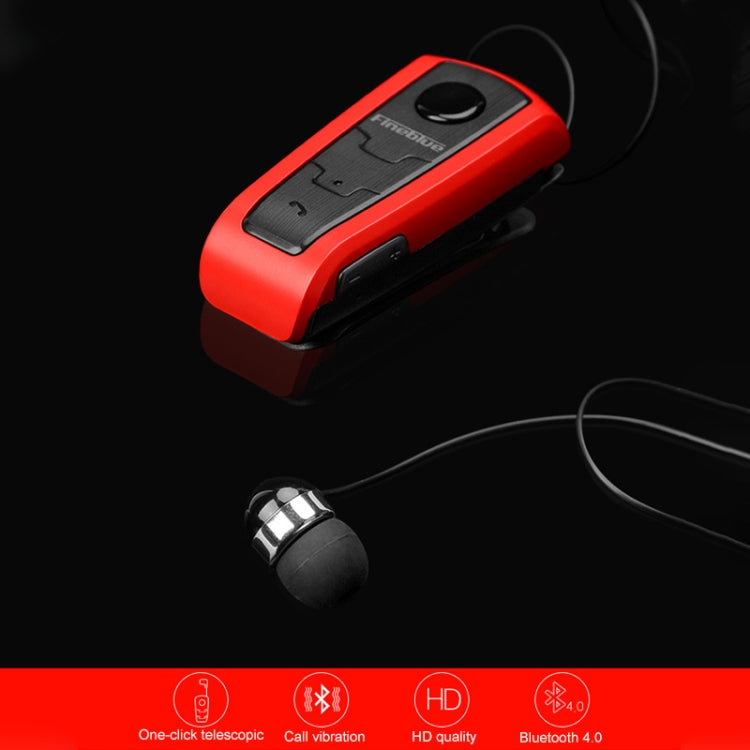 Fineblue F910 CSR4.1 Retractable Cable Caller Vibration Reminder Anti-theft Bluetooth Headset(Silver) - free shipping - PMC TechLife - Order now!