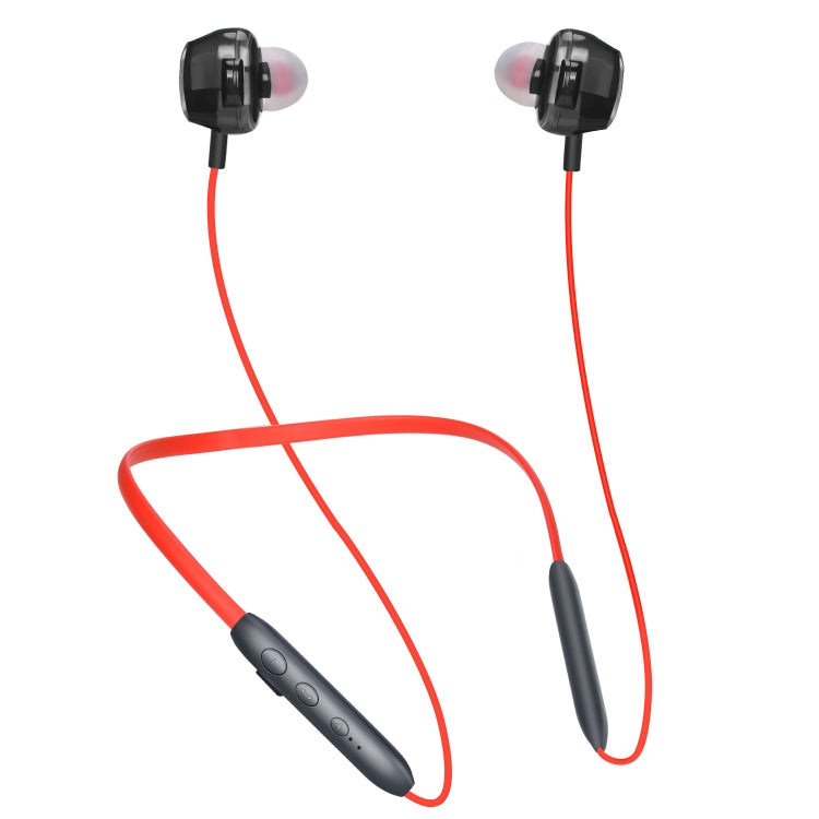 BH-I37 Bluetooth 5.0 Wire-controlled Bluetooth Earphone Built-in High-fidelity Microphone, Support Call (Red) - Bluetooth Earphone by PMC TechLife | Online Shopping South Africa | PMC TechLife