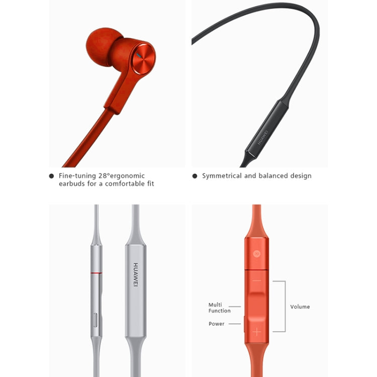 Original Huawei FreeLace CM70-C Bluetooth 5.0 Waterproof Hanging Neck Sports In-ear Bluetooth Headset(Orange) - Neck-mounted Earphone by Huawei | Online Shopping South Africa | PMC Jewellery
