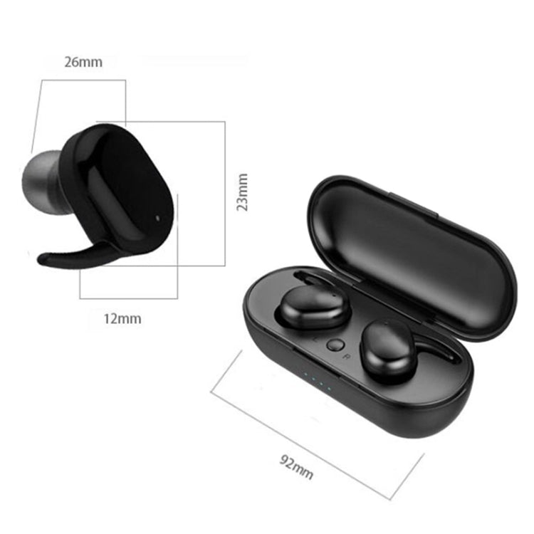 TWS-4 IPX5 Waterproof Bluetooth 5.0 Touch Wireless Bluetooth Earphone with Charging Box, Support HD Call & Voice Prompts(Black) - TWS Earphone by PMC TechLife | Online Shopping South Africa | PMC TechLife