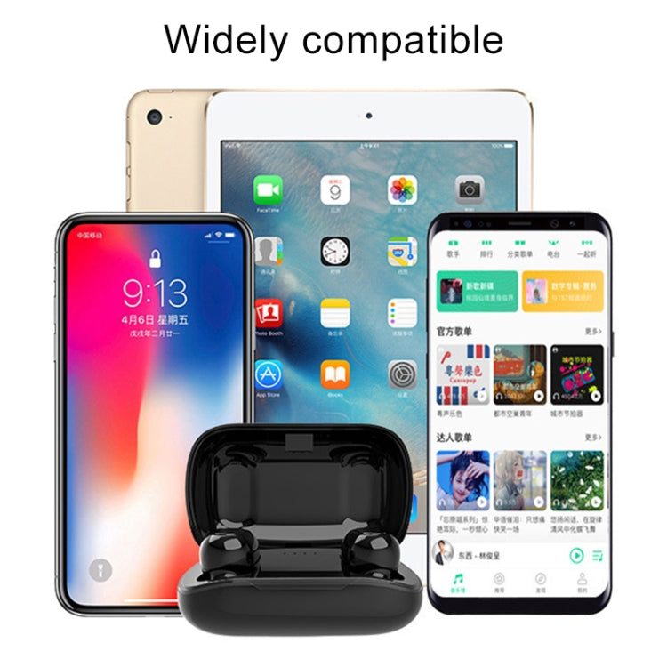 TWS-4 IPX5 Waterproof Bluetooth 5.0 Touch Wireless Bluetooth Earphone with Charging Box, Support HD Call & Voice Prompts(White) - TWS Earphone by PMC TechLife | Online Shopping South Africa | PMC TechLife