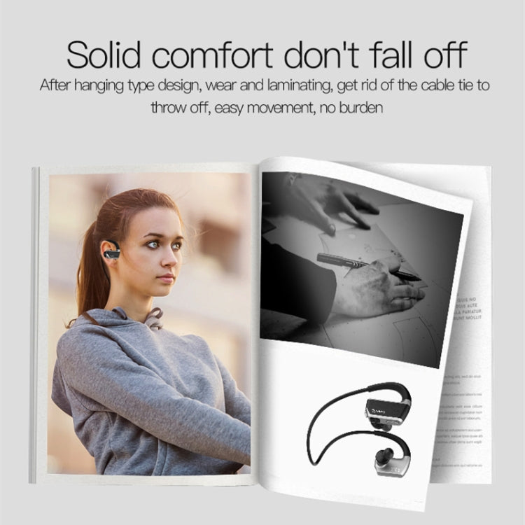 J2 Bluetooth 4.2 Binaural Hanging Type Wireless Sports Bluetooth Earphone, Built-in Memory (Silver) - Bluetooth Earphone by PMC TechLife | Online Shopping South Africa | PMC TechLife