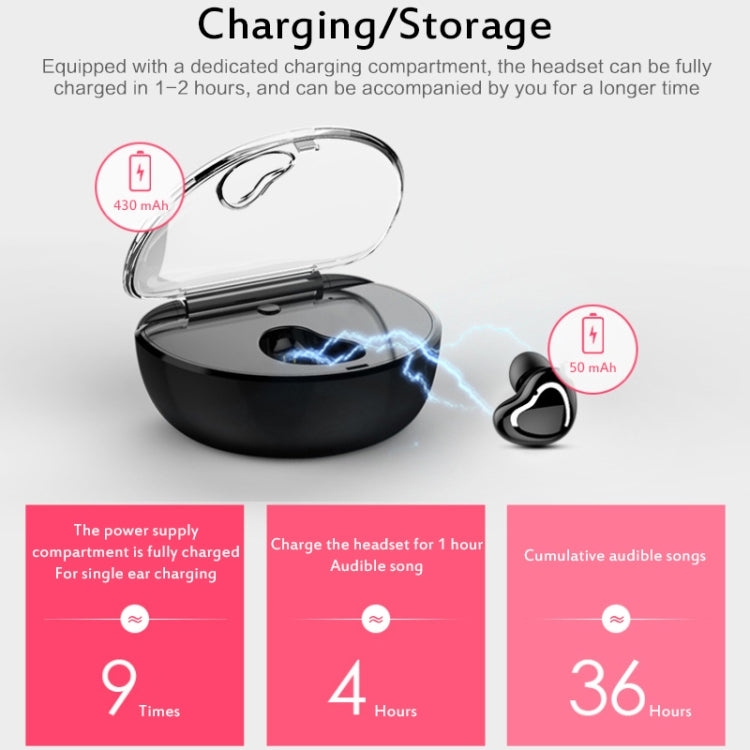 X7 Bluetooth 4.1 Mini Invisible Wireless Sports Bluetooth Earphone with Charging Box (Flesh Color) - Bluetooth Earphone by PMC Jewellery | Online Shopping South Africa | PMC Jewellery