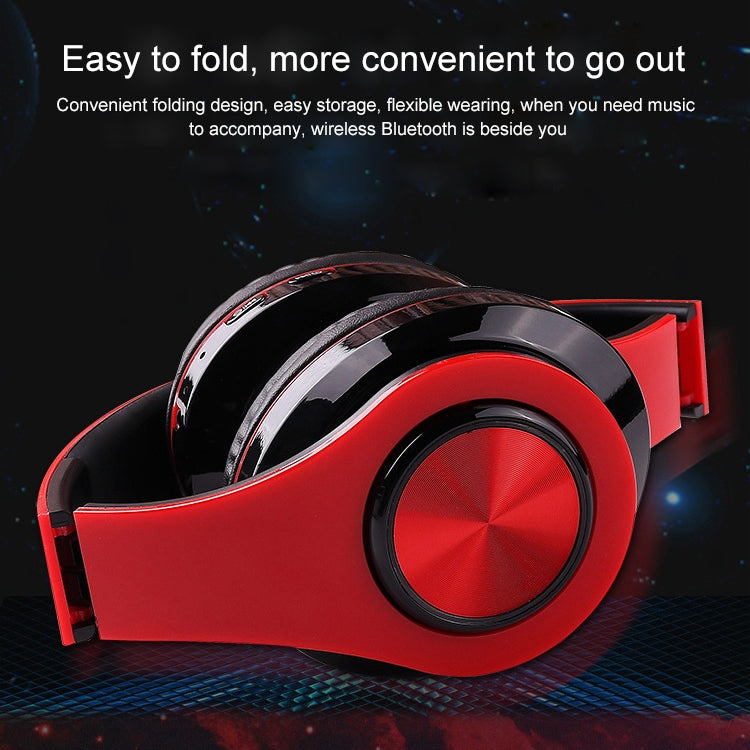 B39 Wireless Bluetooth V5.0 Headset (Red) - Headset & Headphone by PMC Jewellery | Online Shopping South Africa | PMC Jewellery