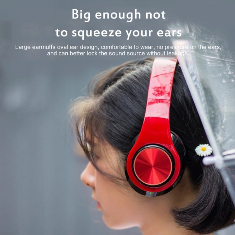 B39 Wireless Bluetooth V5.0 Headset (Red) - Headset & Headphone by PMC TechLife | Online Shopping South Africa | PMC TechLife