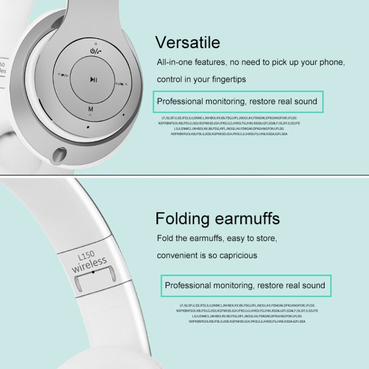 L150 Wireless Bluetooth V5.0 Headset (Silver) - Headset & Headphone by PMC TechLife | Online Shopping South Africa | PMC TechLife